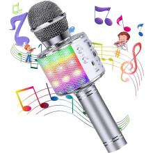 Kabelloses Karaoke-Mikrofon für Kinder mit LED-Beleuchtung