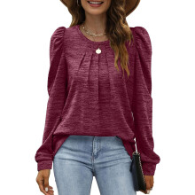 Női pulóverek, pulóverek, puffos ujjú tunikák, felsők, S-3XL méret