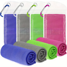EASTIN Cooling Towels Bulk (40”x12”), Breathable Microfiber Cold Towel for Gym, Yoga, Golf, Baseball, Camping, Beach – Compatible with Hot