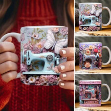 Coffee Mugs under $5! Xqxayjr 3D Bookshelf Design Mug, Creative Novelty Coffee Cup for Book Lovers, 350ml Ceramic Tea Cup for Home Office Gift