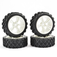 Fastrax 1:10 Touring Wheel/Rally Block 5-Spoke White (4) FAST0074W