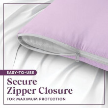 Pillow Protectors King Size 100% Cotton Zippered 2 Pack