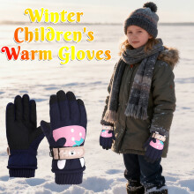 Stijggn Heated Snow Gloves for Kids 3-15, Waterproof & Windproof Ski Gloves with Elastic Cuffs, Compatible with Kids' Outdoor Activities