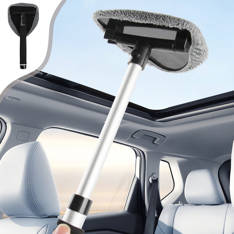 Microfiber Windshield Cleaner Tool With Extendable Handle, Lint-Free, For Car & Home Interior/Exterior Â Compatible With All Vehicles 9448196272107