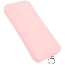 Rosa Silikon-Make-up-Pinseltasche, 22,2 x 10,2 cm