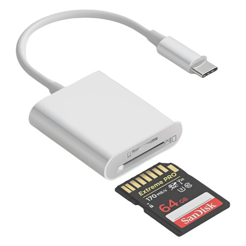 USB-C SD- en MicroSD-kaartlezer