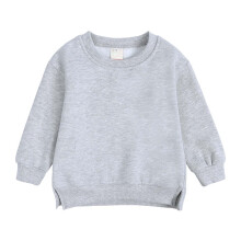 Trui voor peuters, jongens en meisjes, ronde hals, maat S en M, effen fleece trui, tot 65% korting