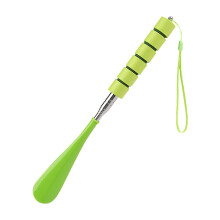 Stainless Steel Retractable Shoe Horn, 30–71 cm Adjustable, Ergonomic Non-Slip Handle, Space-Saving Hanging Design