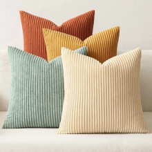 Μαξιλαροθήκες Boho Αγροικίας Σετ 4 τεμαχίων 18x18 ιντσών σε χρώμα