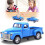 Retro Blue Toy Truck1: 32Alloy Pull-Back 1