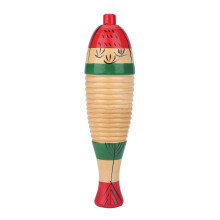 Kids Percussion Guiro, Smooth Wood, Vibrant Colors, Encourages Musical Exploration Early Learning