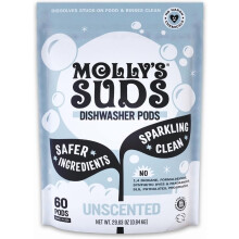 Dishwasher Pods | Clean Dishwasher Detergent, Cuts Grease & Rinses Clean (Residue-Free) for Sparkling Dishes | 60 Auto-Release Tabs (Unscented)