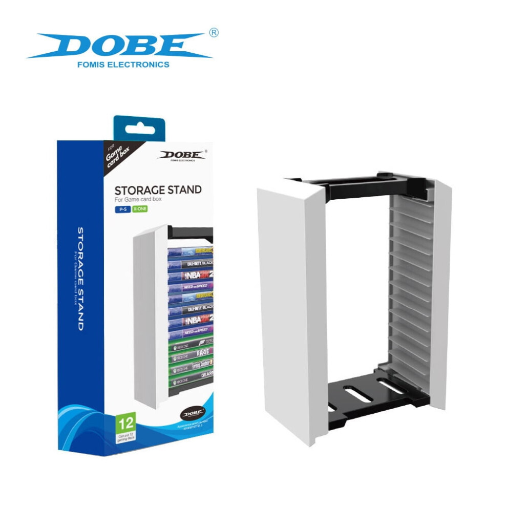 Ps5 & Xbox One Game Disc Storage Rack Â Single-Layer Holder, Anti-Slip Base, Space-Saving, Holds 10 Discs, Compatible With Ps5 Blu-Ray & Xbox One 9482726786016
