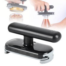 Adjustable Cap Crack Jar Opener – Heavy-Duty Manual Opener for Jars, Bottles & Stubborn Lids; Compatible with Standard Sizes