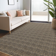 Tapis de salon vintage lavable, tapis à poils courts antidérapant pour chambre, bureau, chambre d'enfant et salle à manger – Compatible avec