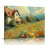 Floral House Canvas Wall Art Print 1