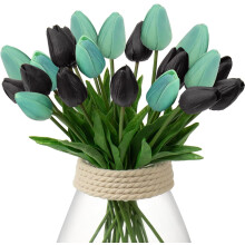 10/20 stuks realistische kunsttulpen, 34 cm, nepbloemen voor vazen, tafelstukken, huis en bruiloften – geschikt voor standaard vazen