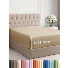 Drap-housse King à poches extra profondes 45 à 60 cm