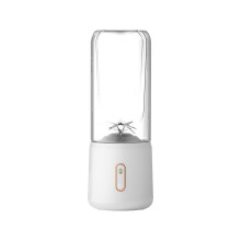 Blender portable, bouteille à jus pour fruits, presse-agrumes rechargeable USB avec 6 lames, blender portatif idéal pour les voyages, le sport et