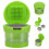 Garlic Press, Chopper, Slicer, Garlic Press, Hand Crusher, Practical Kitchen Tools (Green) 1