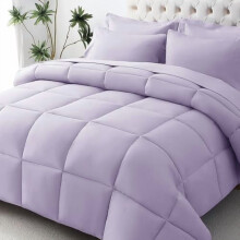 Set completo di biancheria da letto, 7 pezzi, ultra morbido, in una sola confezione, certificato OEKO-TEX, con piumone in fibra sintetica, lenzuola,