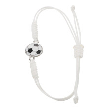 Fotbollsarmband Flickor Pojkar Fotbollsfestgåva Justerbart Charm-armband Dam Män Tonåringar Vävt Snörearmband Fotbollsspelare Armband