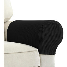 LINGXIYA rugalmas karfahuzatok kanapékhoz, székekhez, heverőkhöz és dönthető fotelekhez – puha spandex, csavartűk, 2 darabos szett (zöld)