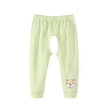 Infant Open Crotch Pants Baby Thin Pants Casual Elastic Waist Pants Loose Comfortable Pants