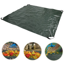 Heavy Duty Garden Leaf Collection Bag Collapsible Tarp With Handles Durable Pe Material For Debris Cleanup