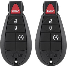 Key Fob Replacement Compatible with Dodge Ram 1500/2500/3500/4500/5500 (2013-2021), GQ4-53T Keyless Entry Remote (2-Pack)