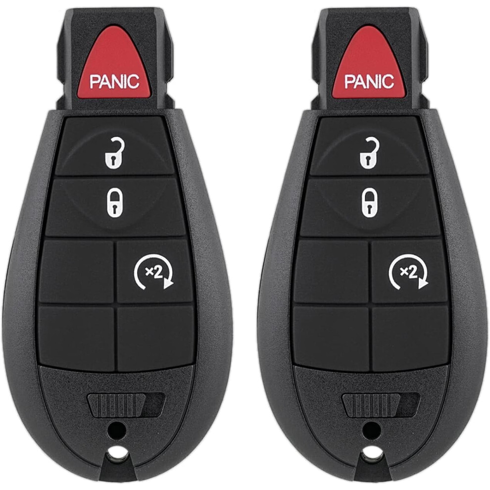 Key Fob Replacement Compatible With Dodge Ram 1500/2500/3500/4500/5500 (2013-2021), Gq4-53T Keyless Entry Remote (2-Pack) 9482726187318