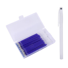 40X Heat Erasable Pens Fabric Marking Refills Tailors Crafts Quilting DIY w/ Box Blue