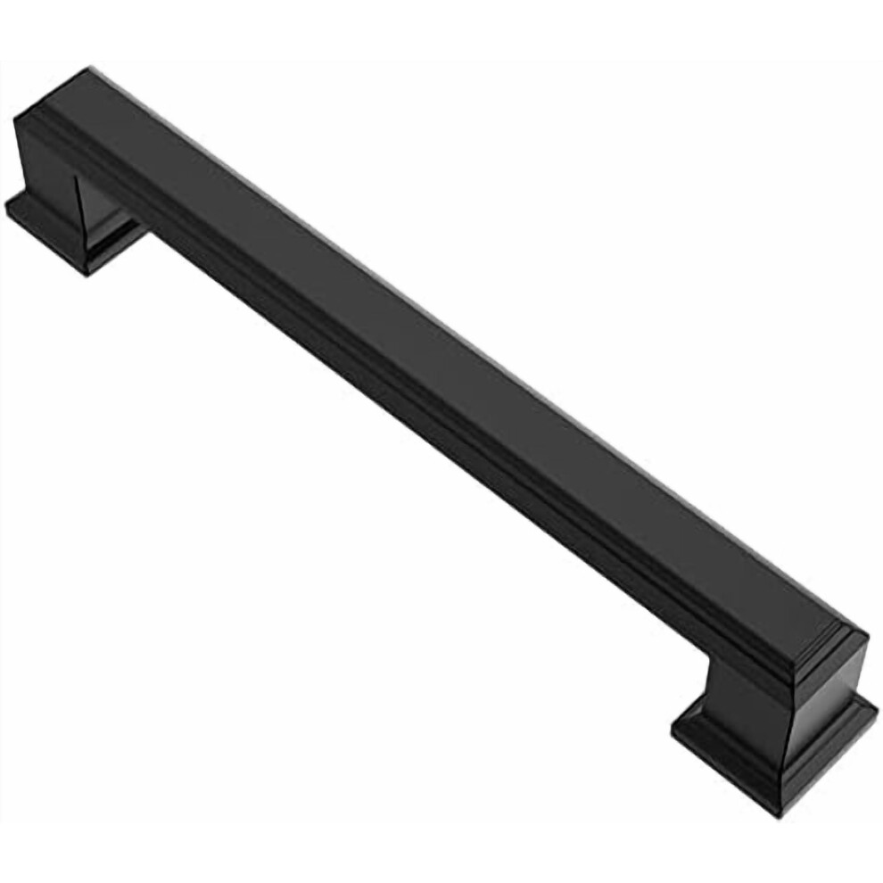 6 Pack Matte Black Cabinet Pulls, 5 Inch(128Mm) Hole Center Cabinet Handles Kitchen Pulls For Cabinets And Drawer Al3071mb 9175034730443