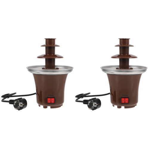 2Pièces Cascade Chauffante Acier Café Usage Familial 1