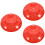 3Pièces Protections Plastique Rouge Détecteurs Anti- 6