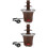 2Pièces Cascade Chauffante Acier Café Usage Familial 5
