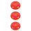 3Pièces Protections Plastique Rouge Détecteurs Anti- 8