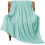 Haze Blue dobbeltsidig fleeceteppe 50x60 tommer 1