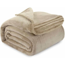 Κουβέρτα Camel Fleece Διπλό Μέγεθος Ελαφριά