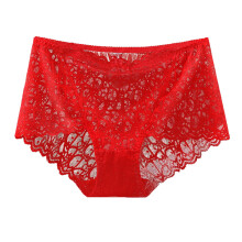 Lenjerie intimă pentru femei, sexy, din dantelă, cu talie înaltă, chiloți moi, respirabili pentru femei