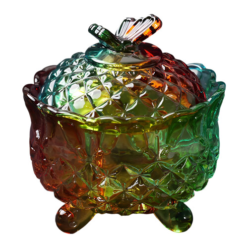 Bonboniere mit Deckel, feuchtigkeitsbeständiger Glasbehälter