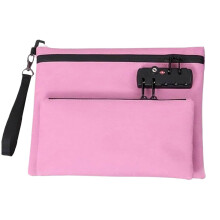 Borsa portavalori da viaggio con chiusura a chiave, 8,6 x 11,4 pollici