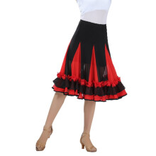 Maxirock für Bauchtanz, Flamenco-Röcke, Bauchtanzrock, Sommerkleid, Rot