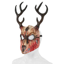 Masque en bois de cerf pour Halloween - Costume de cosplay