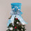 Christmas Tree Topper Hat – Sky Blue Gingerbread Design 1