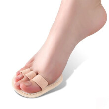 Adjustable Toe Splint & Straightener with Cushion Pads for Claw/Crooked Toes – Pre/Post Surgery Support (3-Loop, 1 Pair)
