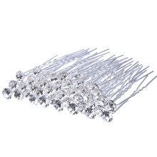 40 Pack Rhinestone Hair Pins Bridal Wedding Crystal Clips Accessories Decorative for Women and Girls