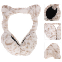 Girls Animal Ear Muffs 1Set Furry Earmuffs for Winter Outdoor Activities Cute Warm Ear Covers Plush Material