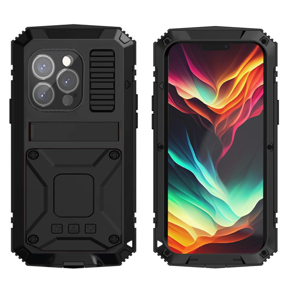 Iphone 15 Pro Max Metal Case Â Rugged Dual-Layer Armor 9450273241074