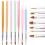Doppelseitiges Nagelkunstpinsel-Set, verschiedene Farben 1